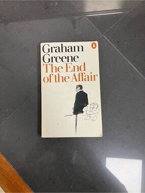 3/$15 Graham Greene "The End of the Affair" Paperback — White & Orange Cover